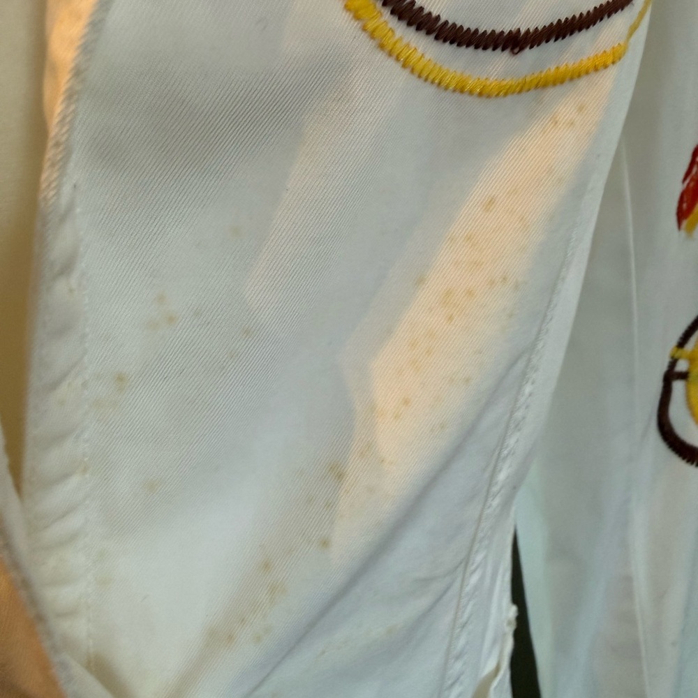 Johnny Was Embroidered White BlazerJacket Flower Los Angeles Designer READ - Picture 14 of 16